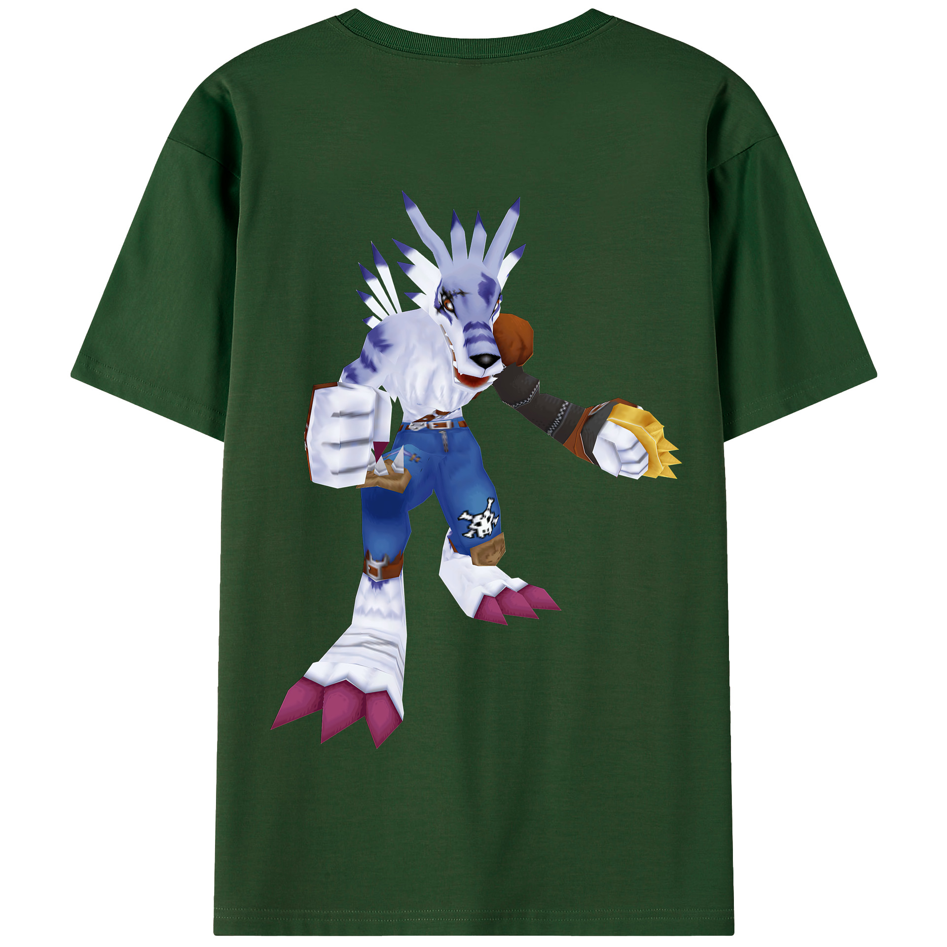 （画像用） Digimon デジタルモンスター/デジモン 綿100％半袖Tシャツ（背面プリント）